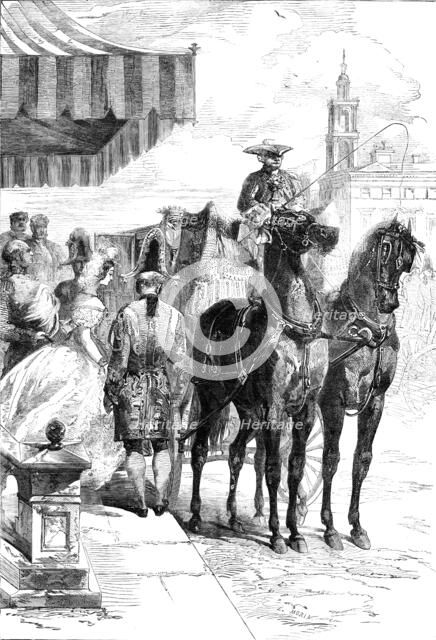 The London Season - Going to the Drawingroom, 1856.  Creator: Edmund Morin.