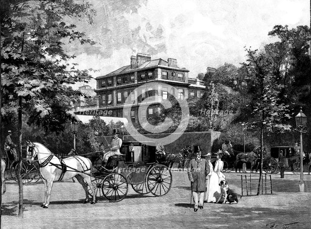 The London Season: Marlborough House, 1895. Creator: P Naumann.