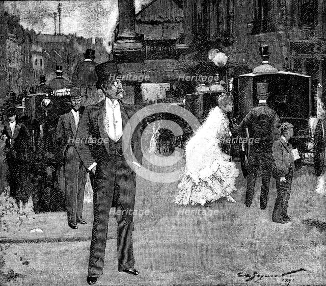 The London Season: the Opera, 1895. Creator: P Naumann.