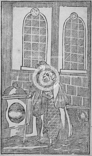 The London Stone, Cannon Street, City of London, 1700. Artist: Anon