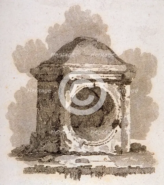 The London Stone, Cannon Street, City of London, 1806. Artist: William Bernard Cooke