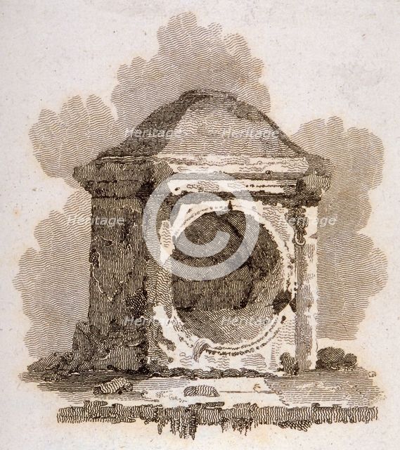 The London Stone, Cannon Street, City of London, 1806. Artist: William Bernard Cooke