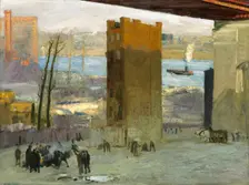 The Lone Tenement, 1909. Creator: George Wesley Bellows