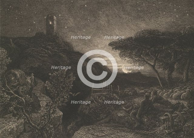 The Lonely Tower, 1879. Creator: Samuel Palmer.