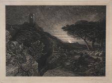 The Lonely Tower. Creator: Samuel Palmer (British, 1805-1881)