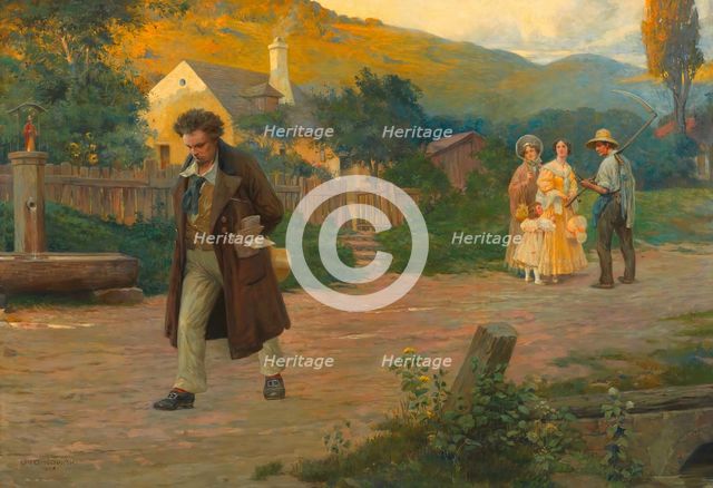 The Lonely Master (Beethoven on a walk near Vienna), 1908. Creator: Nowak, Otto Robert (1874-1945).
