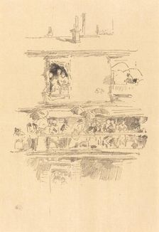 The Long Balcony, 1894. Creator: James Abbott McNeill Whistler