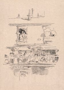 The Long Balcony, 1894. Creator: James McNeill Whistler (American, 1834-1903)