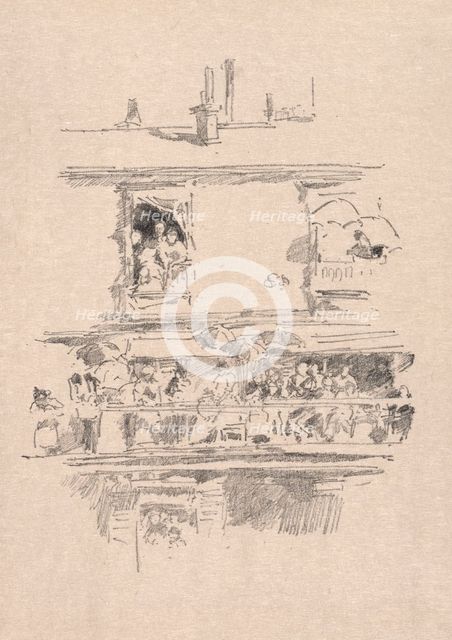 The Long Balcony, 1894. Creator: James McNeill Whistler (American, 1834-1903).