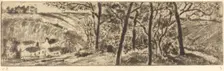 The Long Landscape (Paysage en long), 1879. Creator: Camille Pissarro