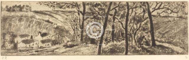 The Long Landscape (Paysage en long), 1879. Creator: Camille Pissarro.