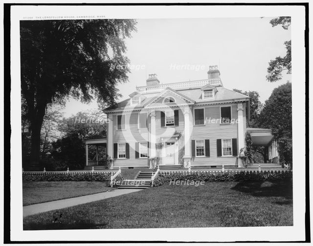 The Longfellow House, Cambridge, Mass., between 1890 and 1899. Creator: Unknown.