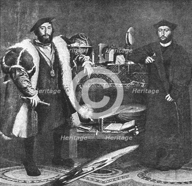 'The Longford Castle Pictures; 'The Ambassadors' after Holbein, 1533', 1890. Creator: Unknown.