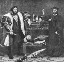 The Longford Castle Pictures; The Ambassadors after Holbein, 1533 1890. Creator: Unknown