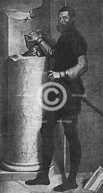 ''The Longford Castle Pictures; Portrait of a Man in Black; after Morone, C.1556', 1890. Creator: Unknown.