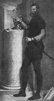 'The Longford Castle Pictures; Portrait of a Man in Black; after Morone, C.1556 1890. Creator: Unknown