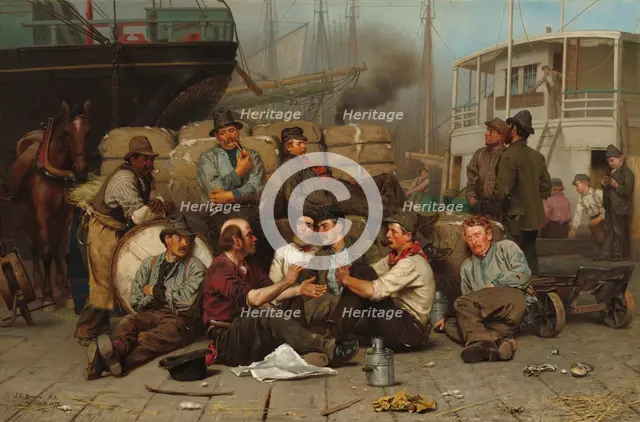 The Longshoremen's Noon, 1879. Creator: John George Brown.