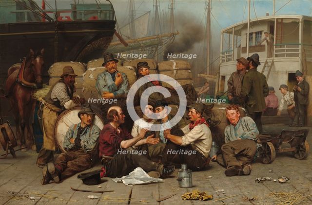 The Longshoremen's Noon, 1879. Creator: John George Brown.