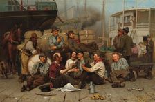 The Longshoremen's Noon, 1879. Creator: John George Brown