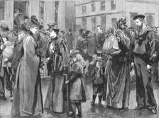 'The Loss of H.M.S."Serpent" -- "Sweethearts and Wives" Inquiring for News of the Vessel at the Por Creator: Unknown