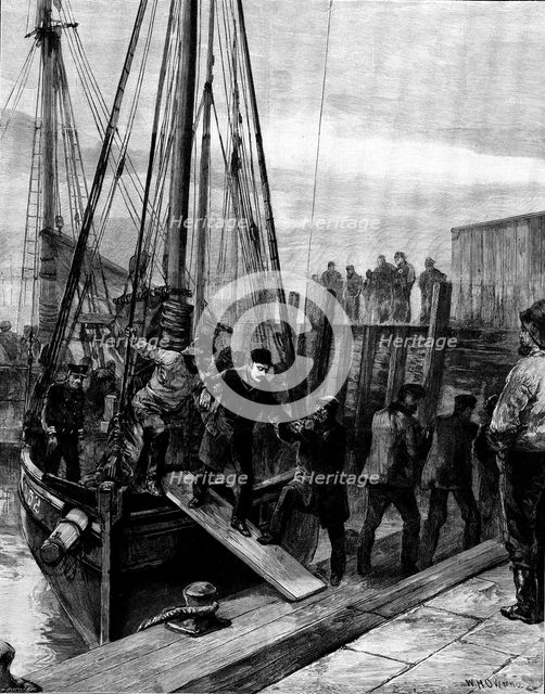 The Loss of the North German Lloyd steam-ship "Elbe," on January 30, off Lowestoft..., 1895. Creator: P Naumann.