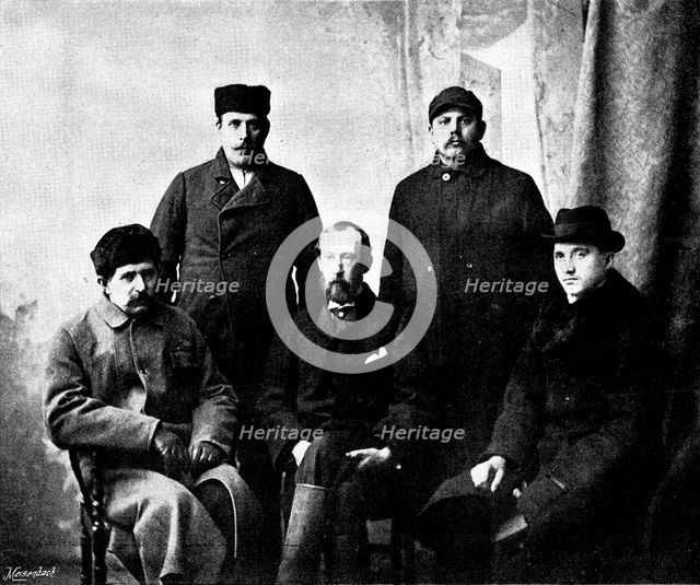 The Loss of the North German Lloyd steam-ship "Elbe": some of the survivors, 1895. Creator: Walter Boughton.