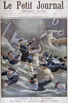 The loss of the French destroyer Framee 1900
