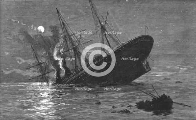 'The Loss of the SS 'Quetta' off Thursday Island, Northern Australia; Lloyds Brisbane March Ist 1890 Creator: John Comyns.