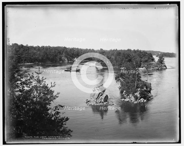 The Lost Channel, Thousand Islands, between 1890 and 1901. Creator: Unknown.