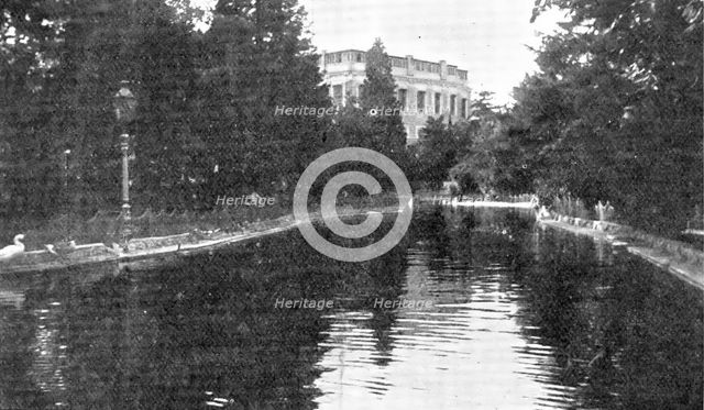 The lost paradise of a fallen sultan: the Park and Lake at Yildiz Kiosk, 1909. Creator: Unknown.