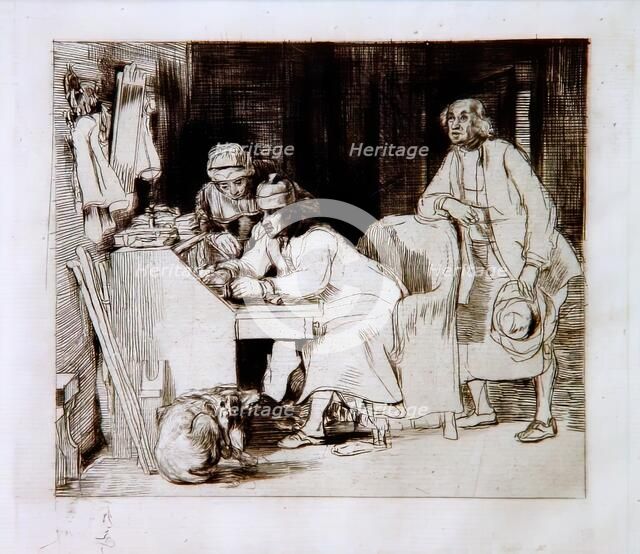 The Lost Receipt, 1807. Creator: David Wilkie.