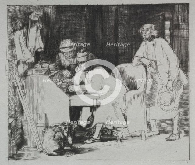 The Lost Receipt, 1824. Creator: David Wilkie (British, 1785-1841).