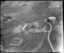 The Lostock Hall Gas Works, Tardy Gate, Lancashire, c1930s. Creator: Arthur William Hobart