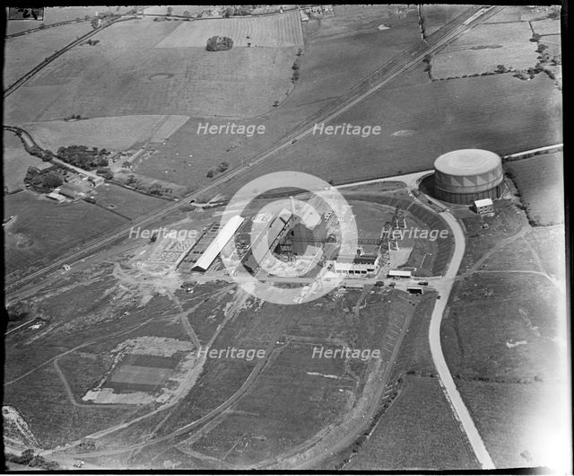 The Lostock Hall Gas Works, Tardy Gate, Lancashire, c1930s. Creator: Arthur William Hobart.
