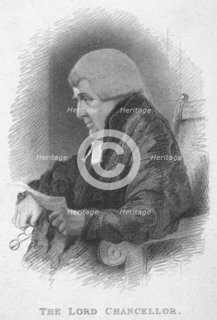 'The Lord Chancellor', c1820. Creator: T Wright.