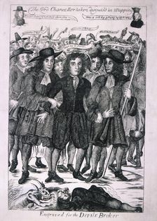 The Lord Chancellor (Judge Jeffreys) taken disguis'd in Wapping 1688. Artist: Anon