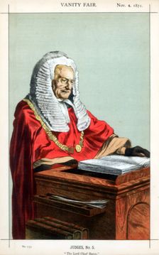 The Lord Chief Baron 1871.Artist: Coide