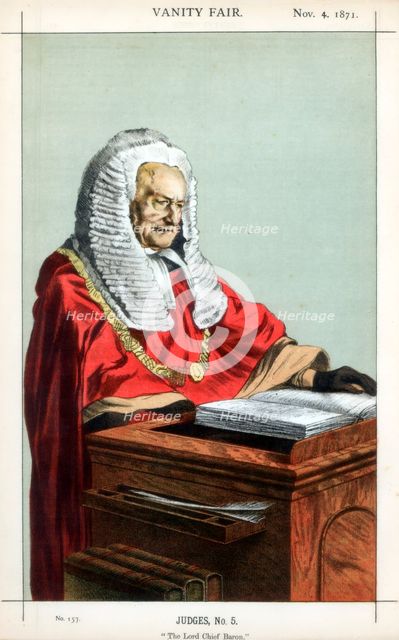 'The Lord Chief Baron', 1871.Artist: Coide