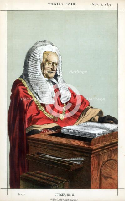'The Lord Chief Baron', 1871.Artist: Coide