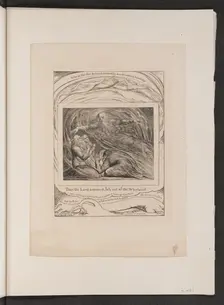 The Lord Answering Job out of the Whirlwind, 1825. Creator: William Blake