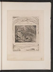 The Lord Answering Job out of the Whirlwind, 1825. Creator: William Blake
