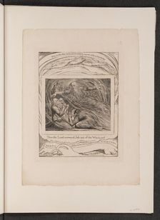 The Lord Answering Job out of the Whirlwind, 1825. Creator: William Blake
