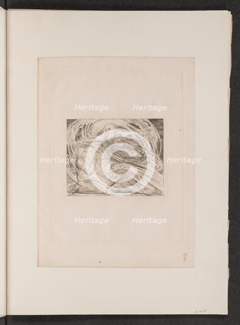 The Lord Answering Job out of the Whirlwind, 1825. Creator: William Blake.