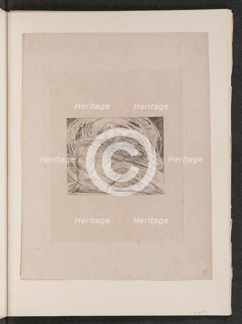 The Lord Answering Job out of the Whirlwind, 1825. Creator: William Blake.