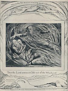 The Lord Answering Job Out of the Whirlwind. From Job. c1780-1820, (1923). Artist: William Blake