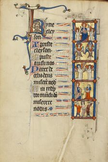 The Lord Enthroned with Angels: Two Seraphim: Two Kneeling Angels in Prayer..., about 1300. Creator: Unknown