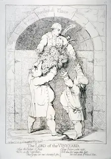 The Lord of the Vineyard 1783. Artist: Anon