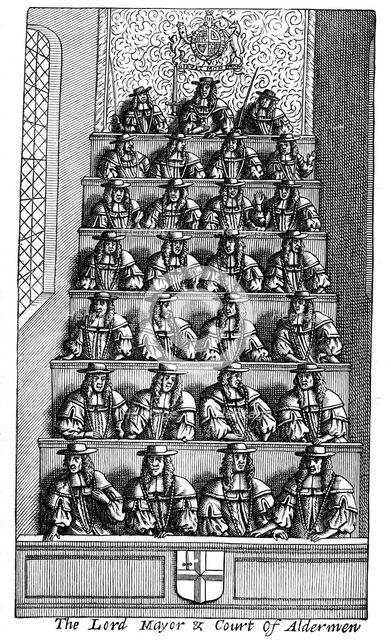 The Lord Mayor and the Court of Aldermen, London, 1681 (1894). Artist: Unknown