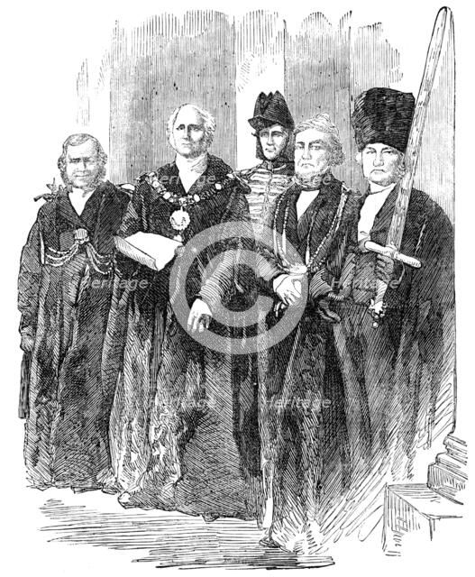 The Lord Mayor Announcing the Peace, at the Mansion-House - from a photograph by the London Stereosc Creator: London Stereoscopic & Photographic Co.