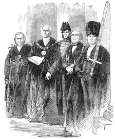 The Lord Mayor Announcing the Peace, at the Mansion-House - from a photograph by the London Stereosc Creator: London Stereoscopic & Photographic Co